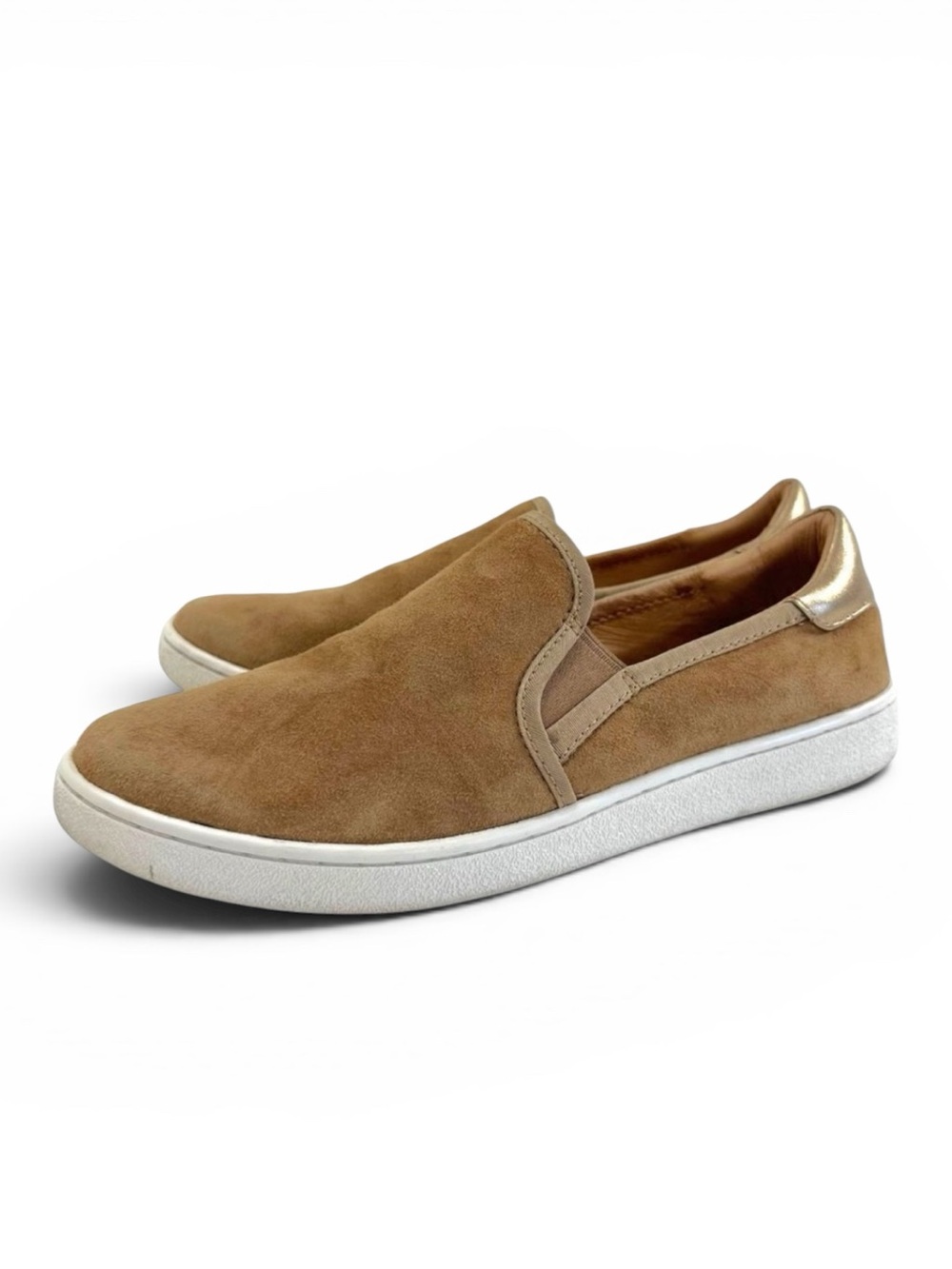 UGG Cas Chestnut Leather Slip On Sneakers